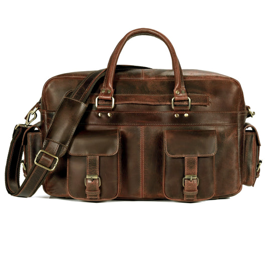 Roosevelt Buffalo Leather Satchel Messenger Bag