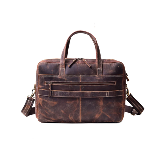 Ohio Vintage Leather Messenger Laptop Bag