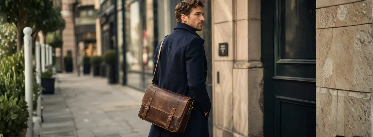 How to Incorporate a Brown Leather Messenger Bag into Various Fashion Styles
