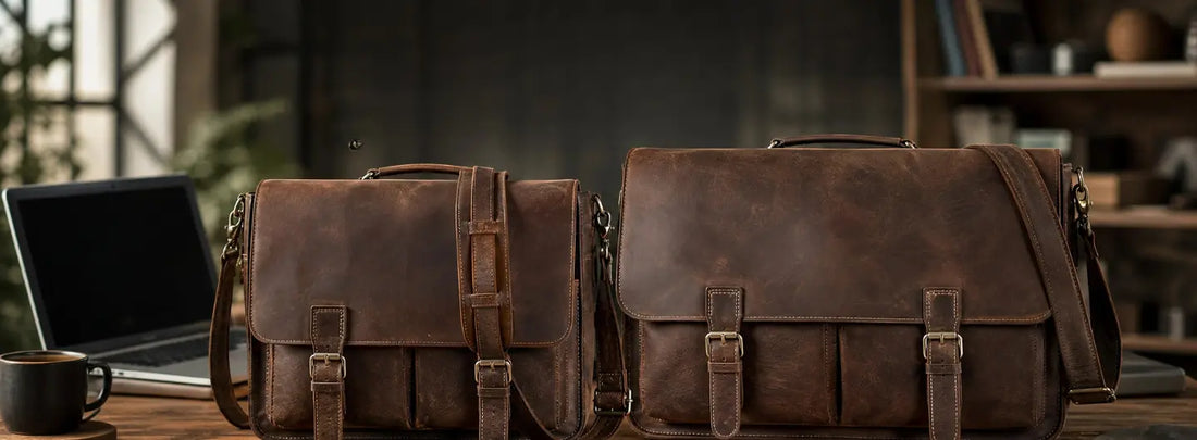 Choosing between 14 Inch and 16 Inch Leather Messenger Bags