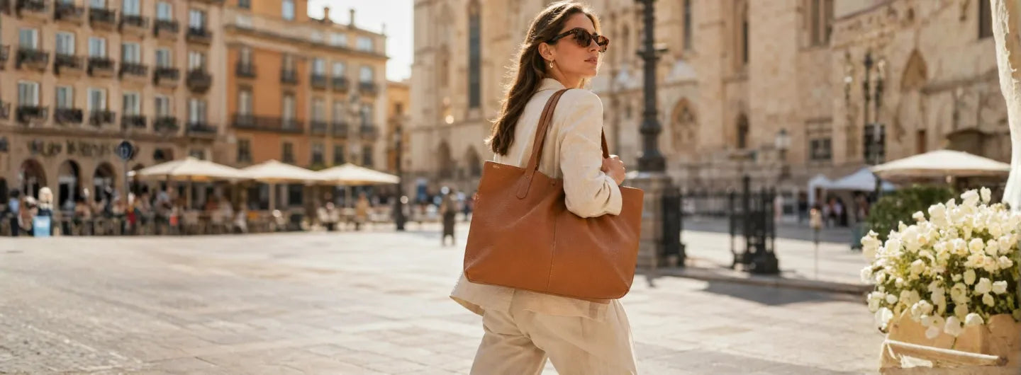 How to Pair a Leather Shoulder Tote Bag with Different Outfits