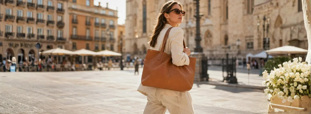 How to Pair a Leather Shoulder Tote Bag with Different Outfits