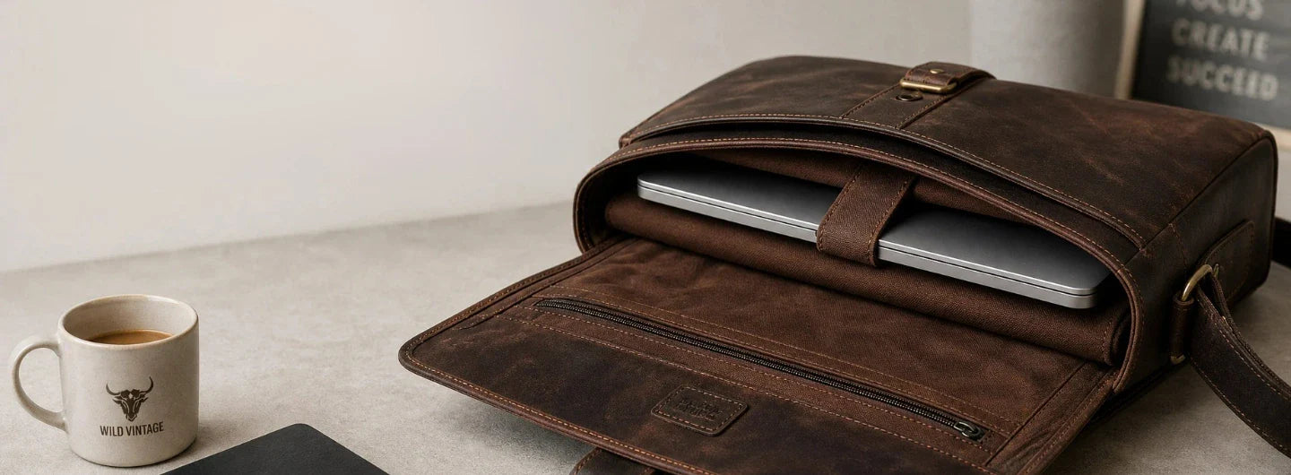 How to Safely Carry Laptops and Gadgets in a Leather Messenger Bag?