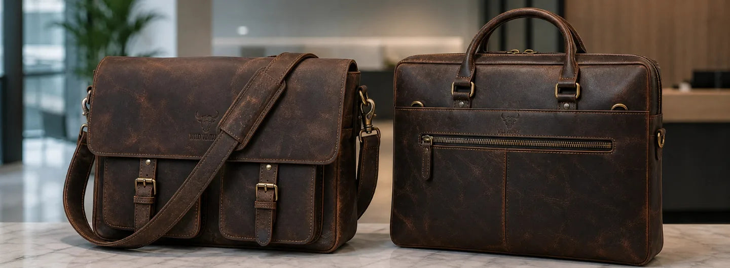 Leather Messenger Bag vs Leather Briefcase: Which Is Better for Your First Job?