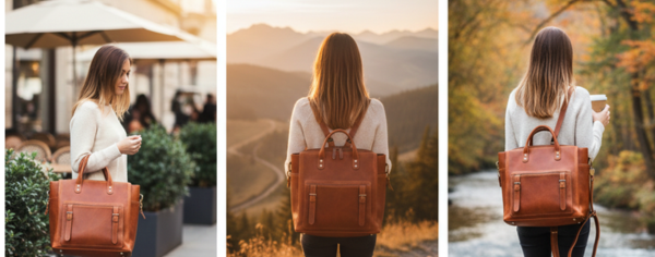 One Bag, Three Ways: The Beauty of a Leather Convertible Tote Backpack