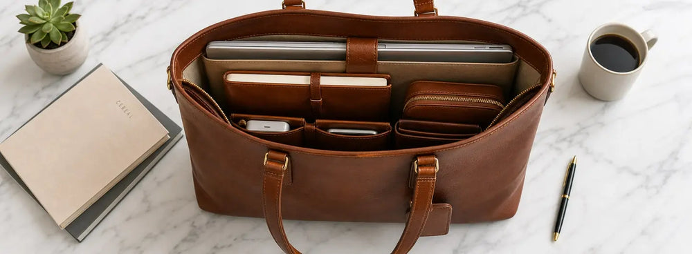 Packing Efficiently for Different Needs to Organise your Leather Tote Bag