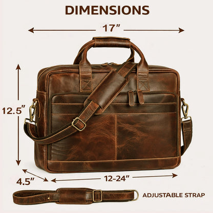 Buffalo Leather Briefcase Bag