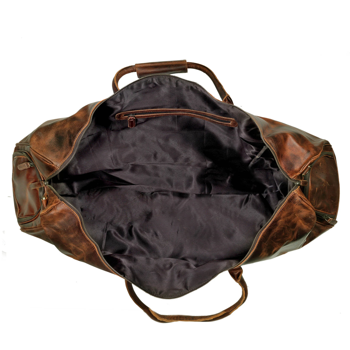 Full Grain Buffalo Leather Duffle Travel Bag