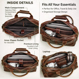 Buffalo Leather Briefcase Bag