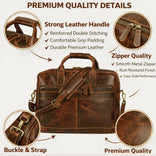Buffalo Leather Briefcase Bag