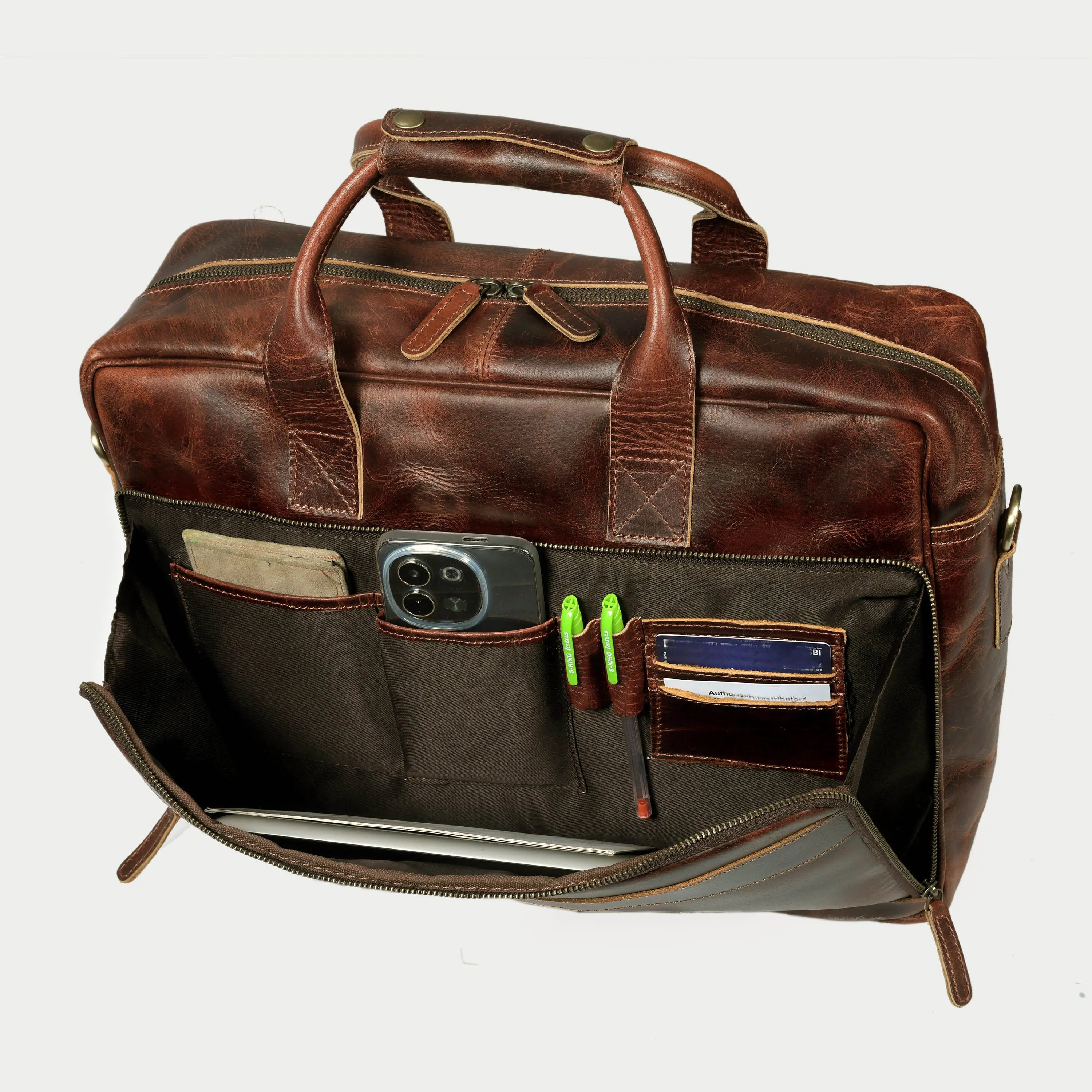 Buffalo Leather Briefcase Bag