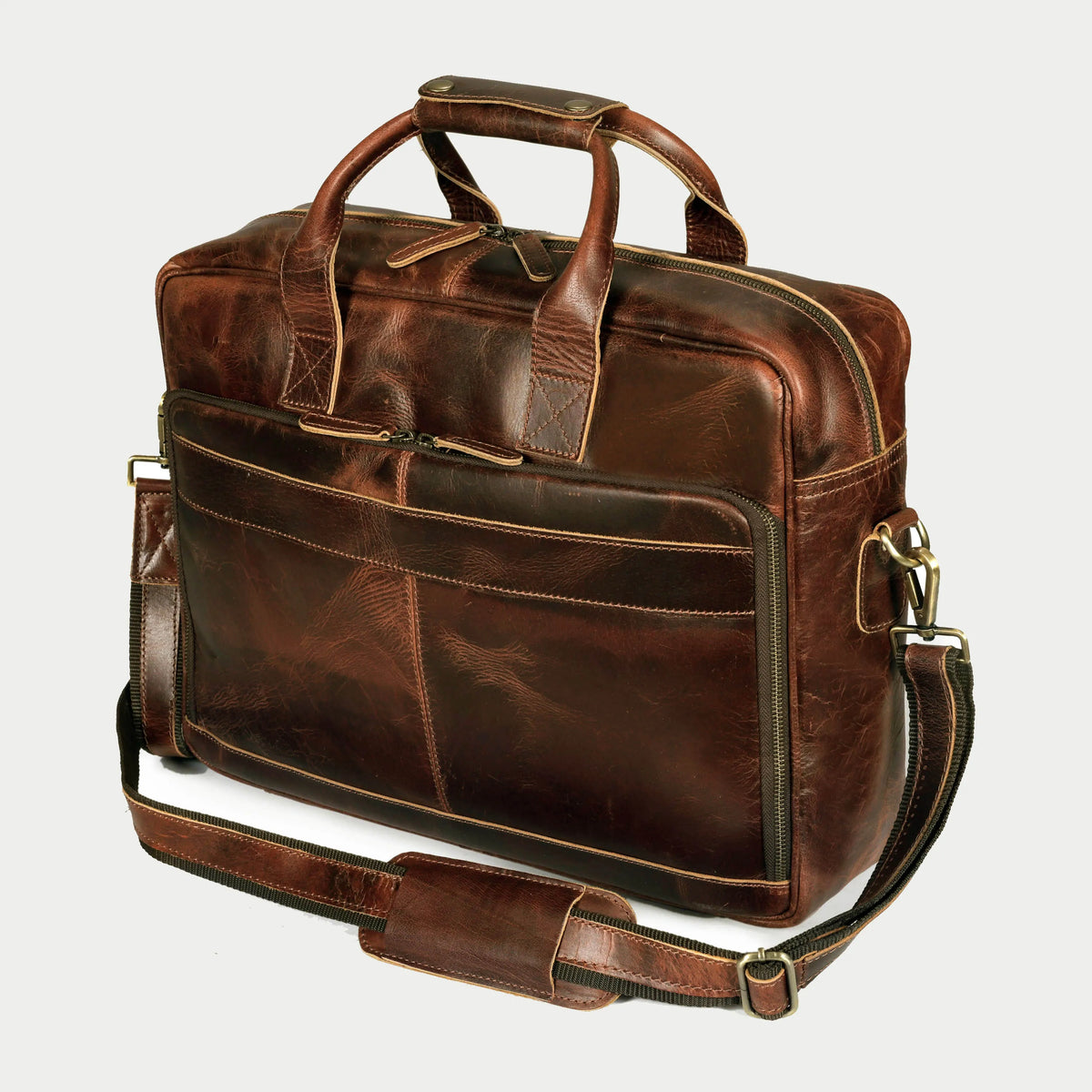 Buffalo Leather Briefcase Bag