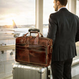 Buffalo Leather Briefcase Bag