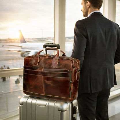 Buffalo Leather Briefcase Bag