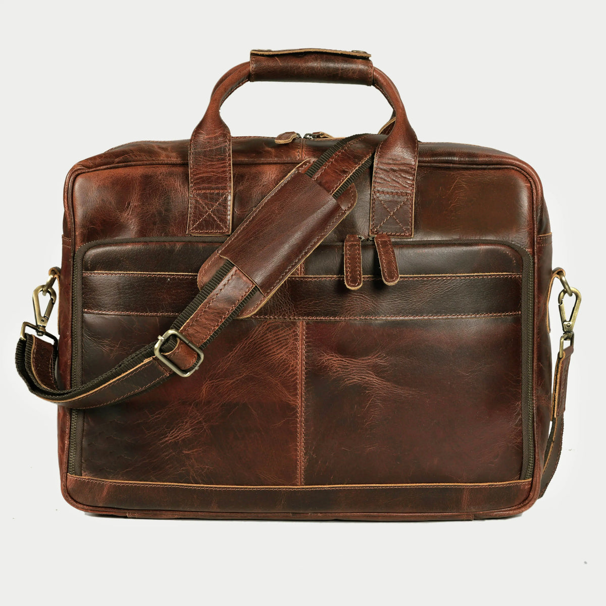 Buffalo Leather Briefcase Bag