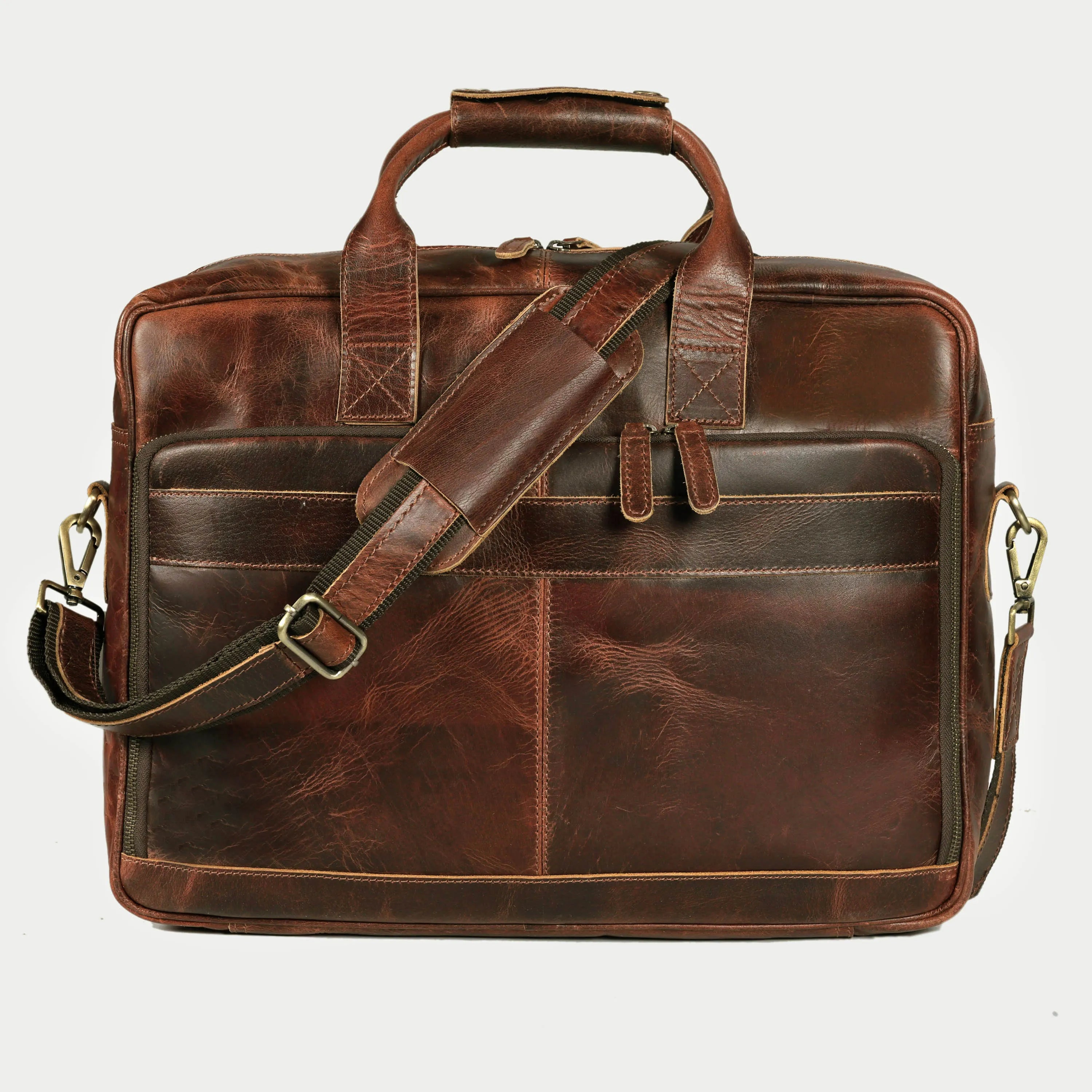 Buffalo Leather Briefcase Bag