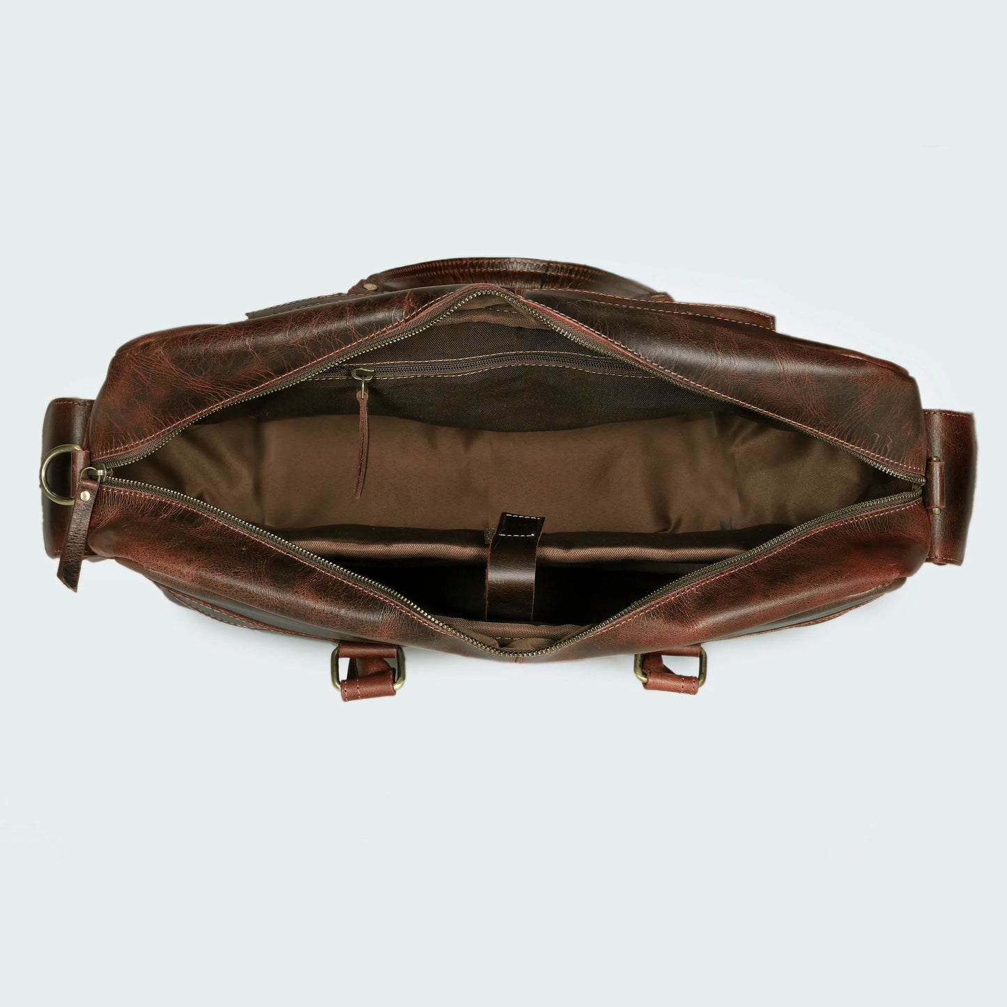 Roosevelt Buffalo Leather Satchel Messenger Bag