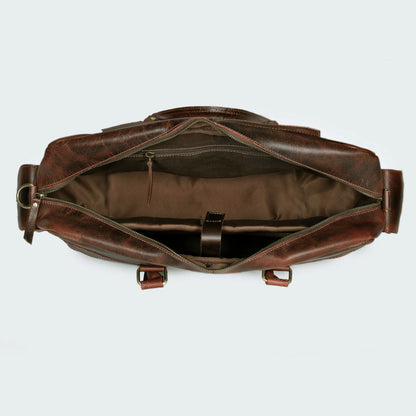 Roosevelt Buffalo Leather Satchel Messenger Bag
