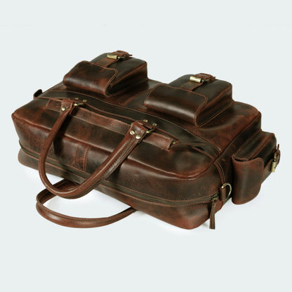 Roosevelt Buffalo Leather Satchel Messenger Bag