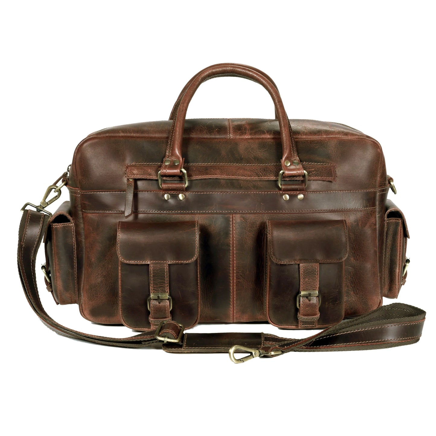 Roosevelt Buffalo Leather Satchel Messenger Bag
