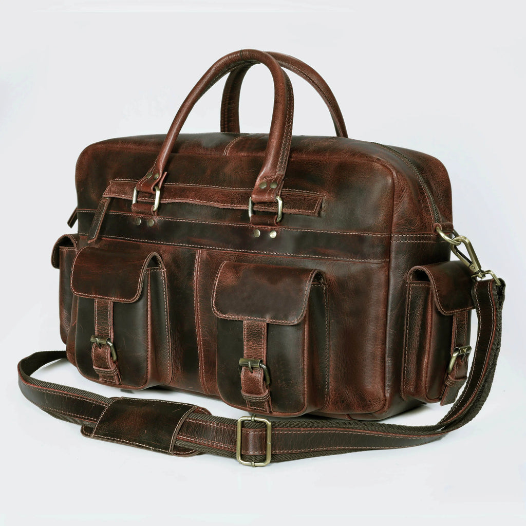 Roosevelt Buffalo Leather Satchel Messenger Bag
