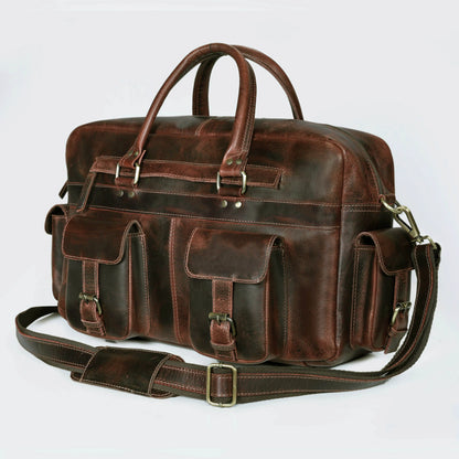 Roosevelt Buffalo Leather Satchel Messenger Bag