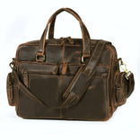 Vintage Retro Buffalo Leather Briefcase