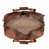 Hudson Leather Weekender Duffel Bag
