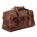 Hudson Leather Weekender Duffel Bag