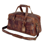 Hudson Leather Weekender Duffel Bag