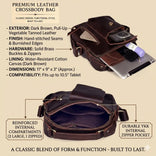 Vintage Urban Crossbody Leather Bag For Men and Women