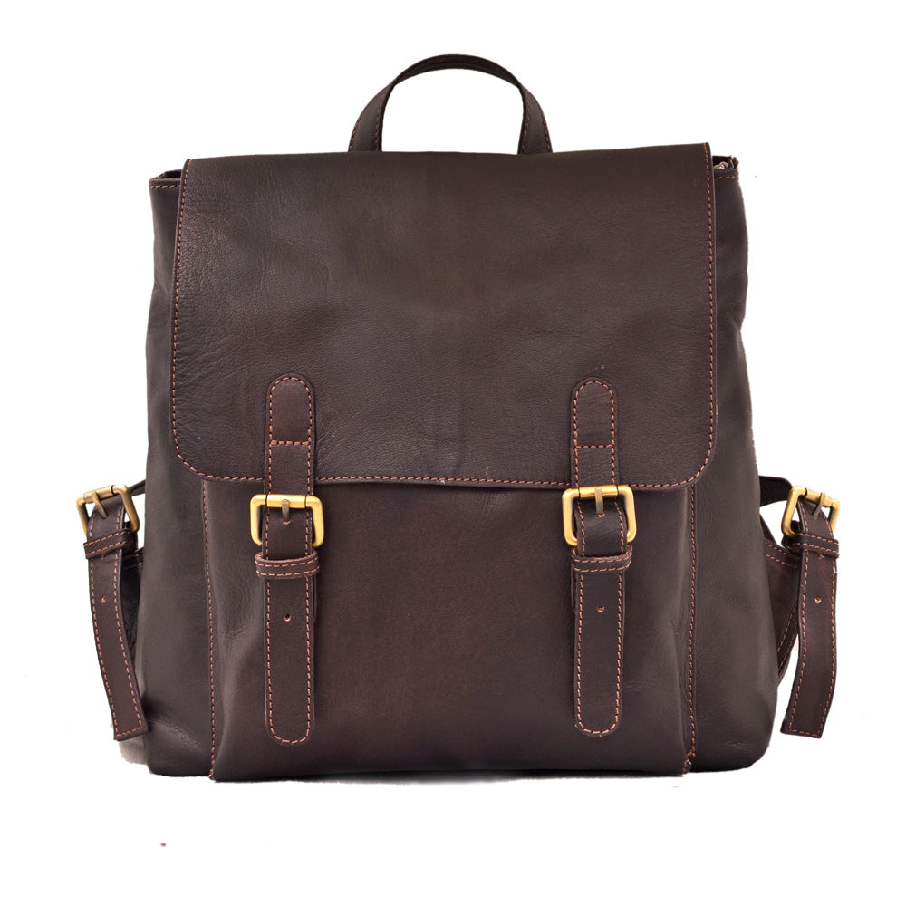 Scarlet Leather Backpack