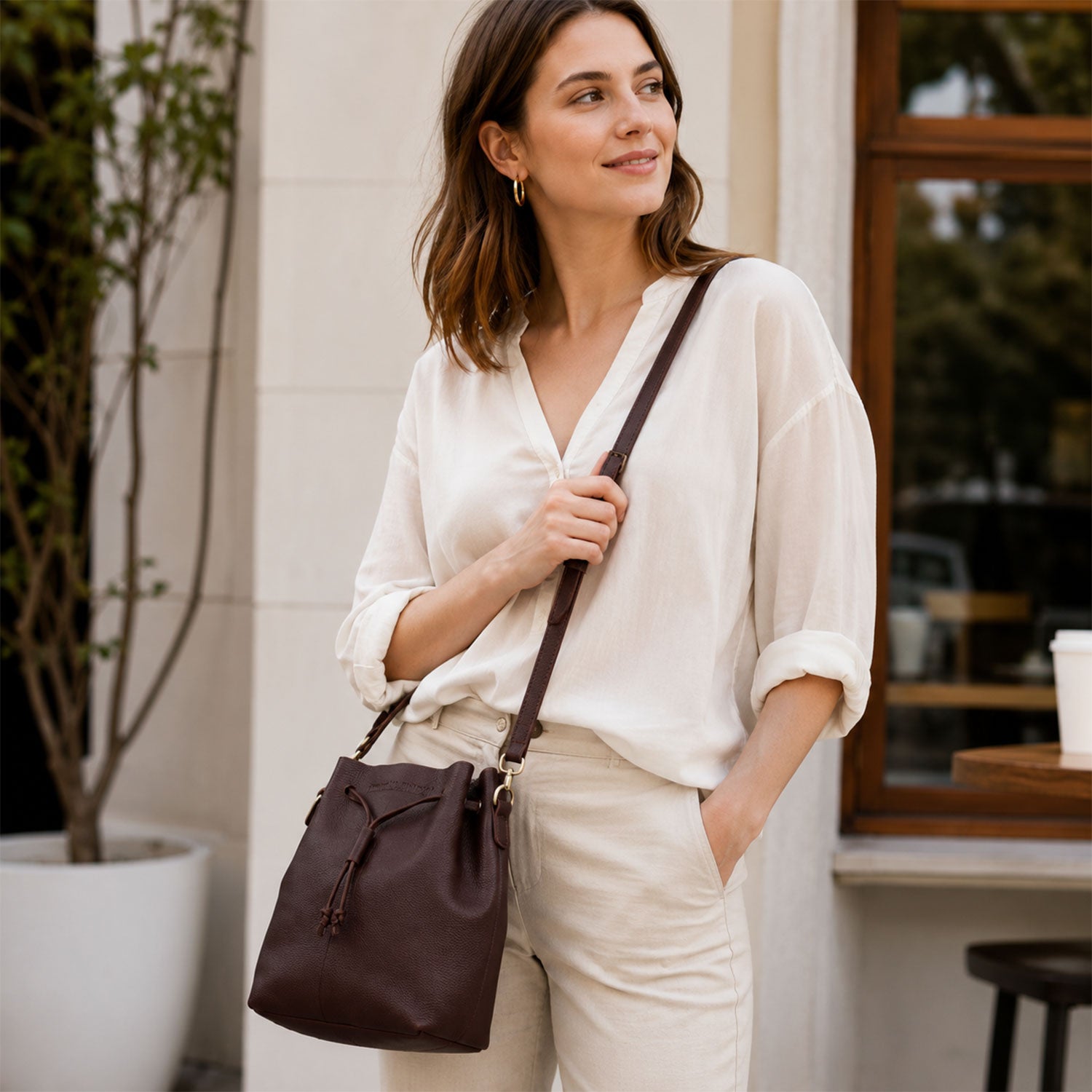 Bella Leather Tote Bag