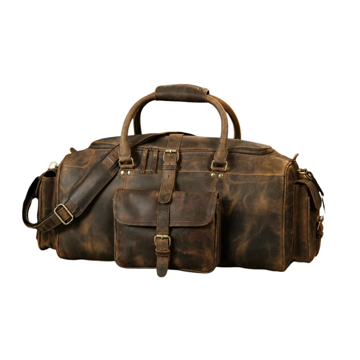 The Frontier Buffalo Leather Duffel