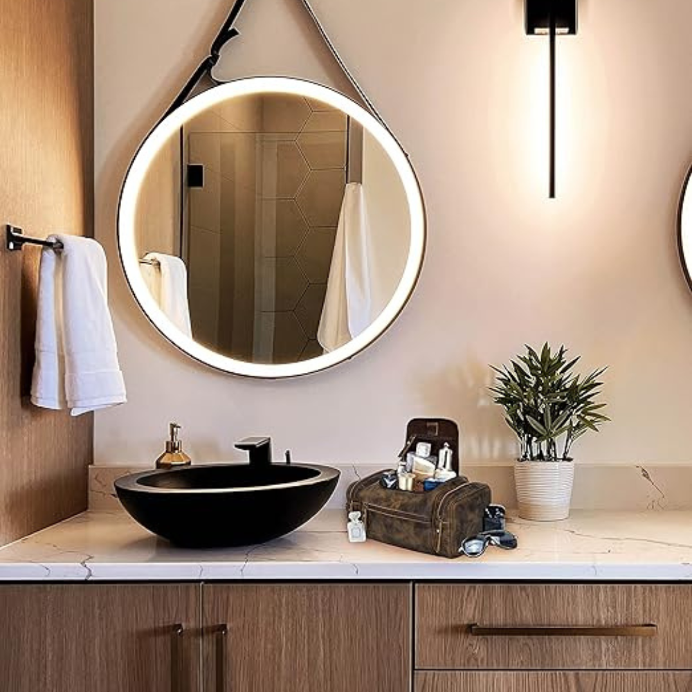 Vintage Leather Toiletry Bag for Men