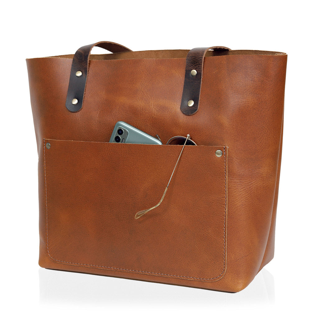 Callie Leather Tote Bag