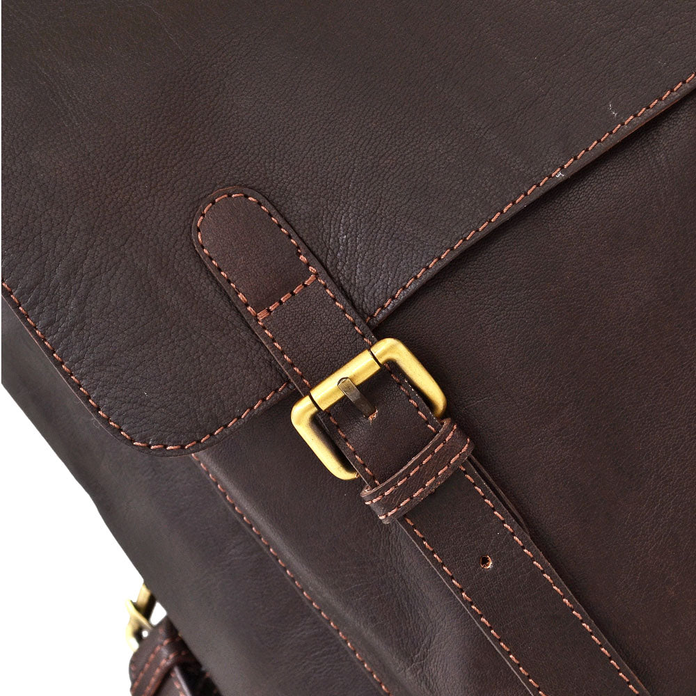 Scarlet Leather Backpack