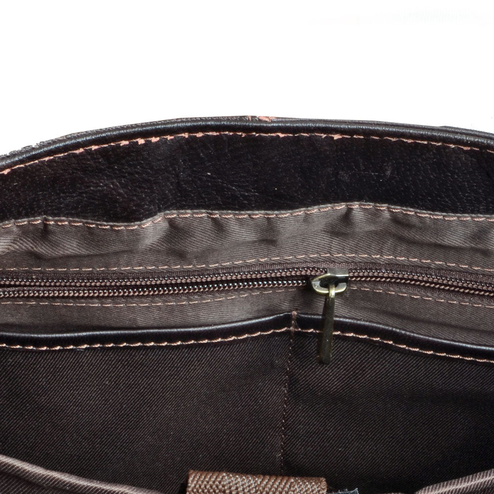Scarlet Leather Backpack