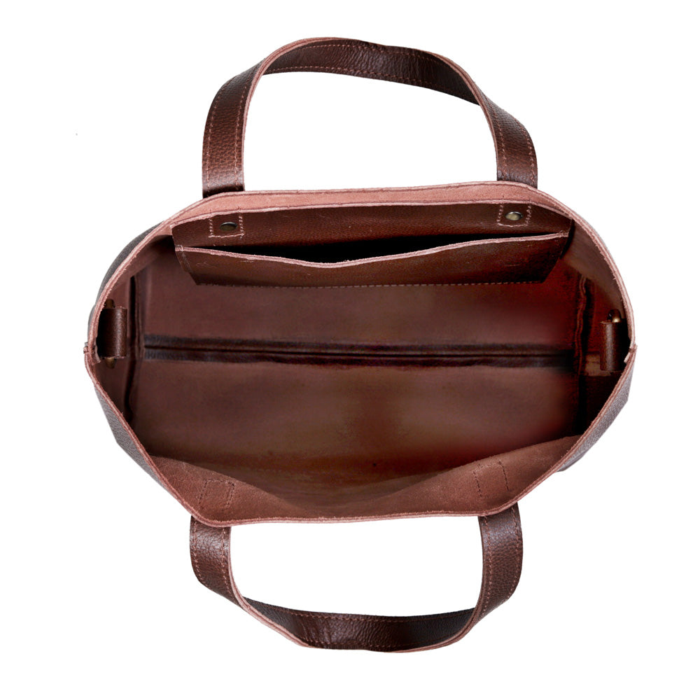 Layla Leather Tote Bag