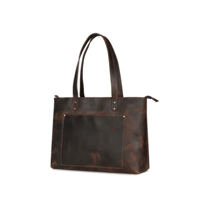 Manhattan Heritage Full Grain Leather Tote Bag
