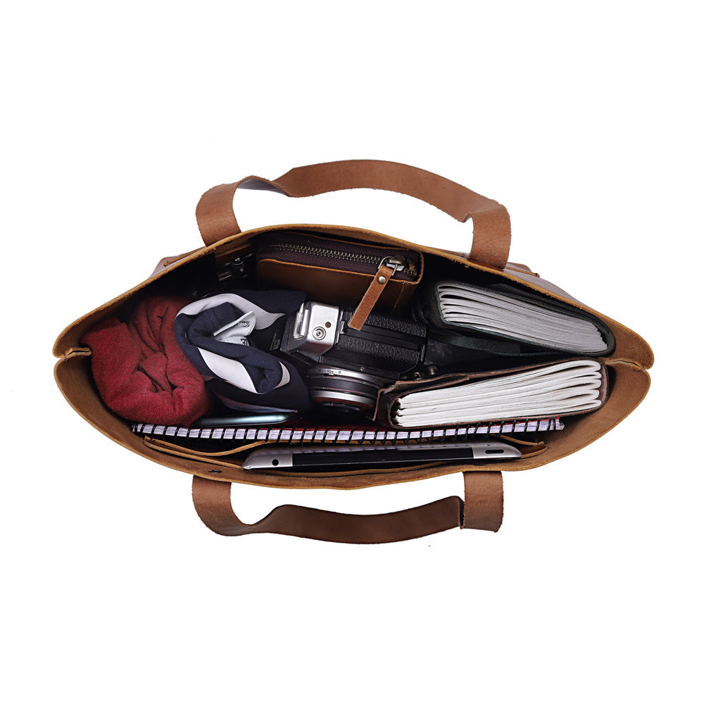 Callie Leather Tote Bag