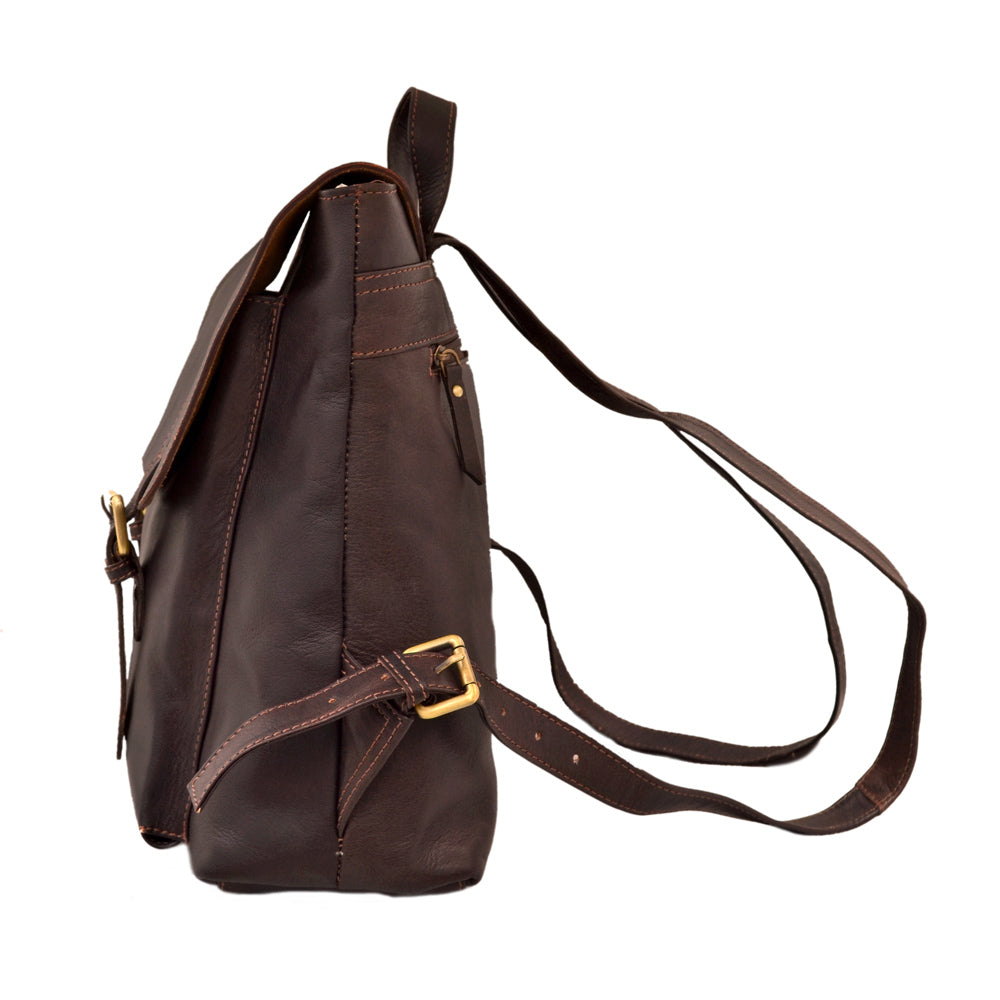 Scarlet Leather Backpack