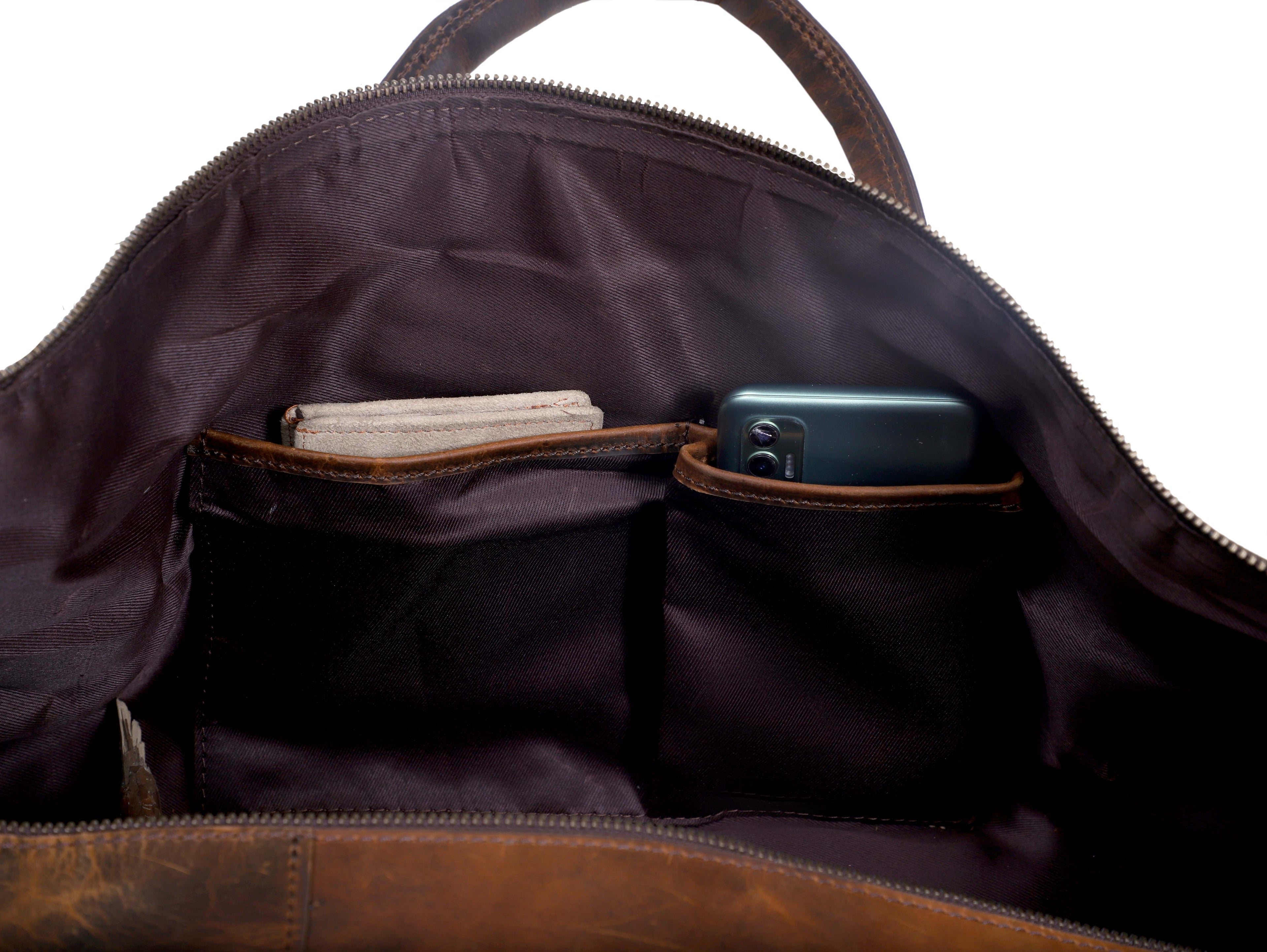 Heritage Leather Travel Duffel Bag – Vintage Style, Modern Utility