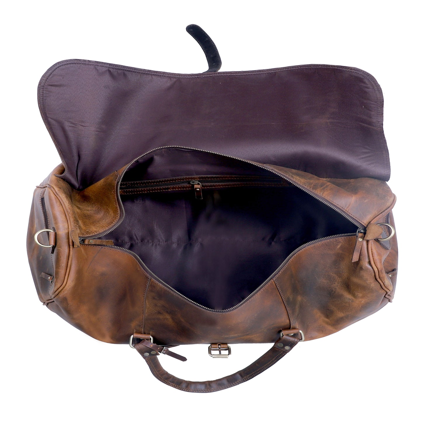 Heritage Leather Travel Duffel Bag – Vintage Style, Modern Utility