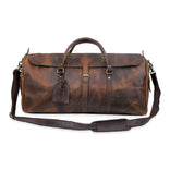 Heritage Leather Travel Duffel Bag – Vintage Style, Modern Utility