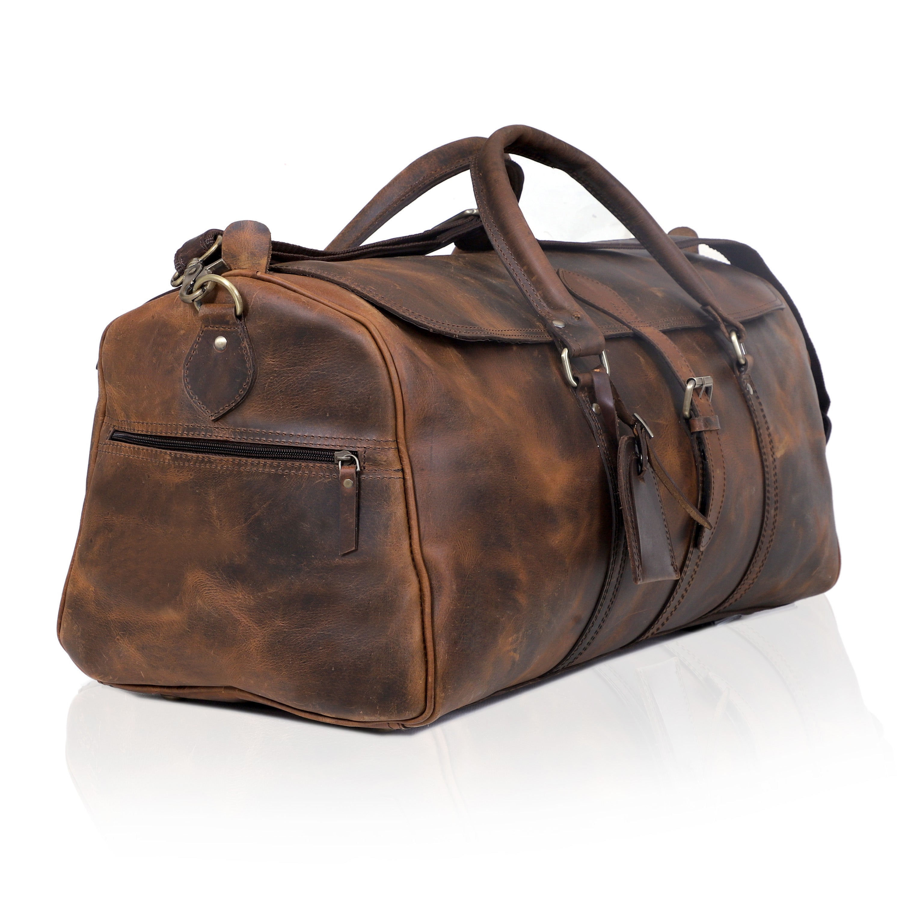 Heritage Leather Travel Duffel Bag – Vintage Style, Modern Utility