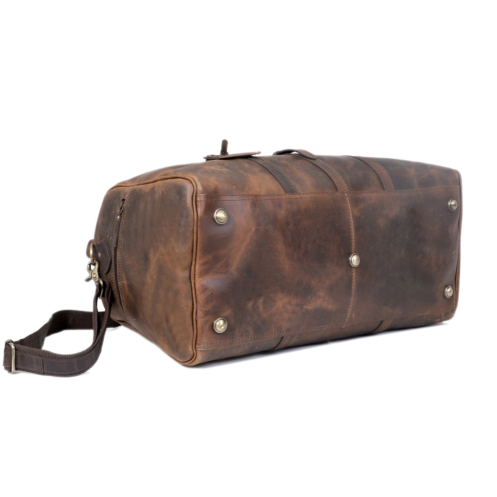 Heritage Leather Travel Duffel Bag – Vintage Style, Modern Utility