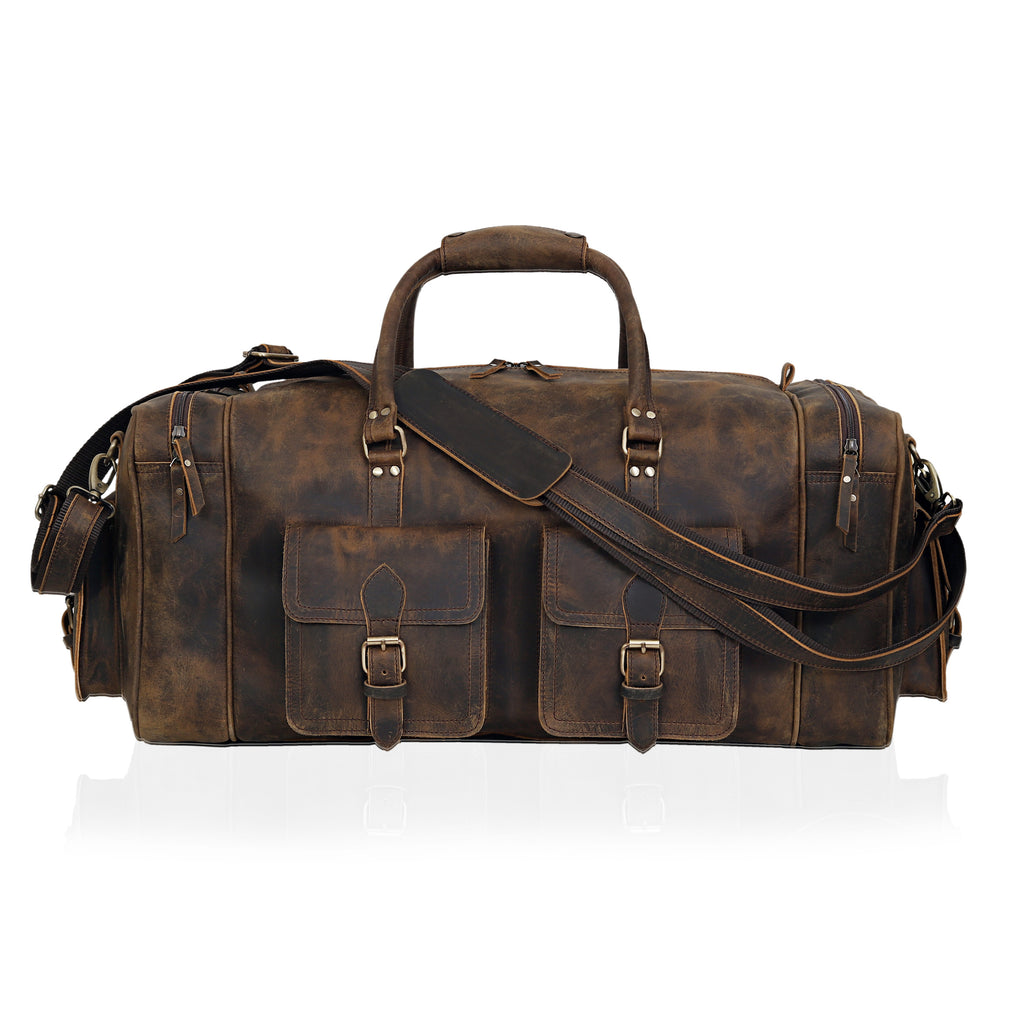 Rugged Nomad Leather Duffel – Built for the Both for Men and Women