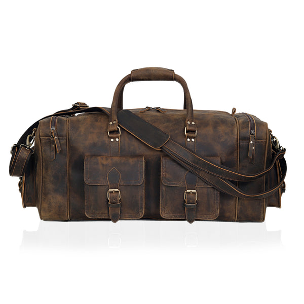 Rugged Nomad Leather Duffel – Built for the Both for Men and Women