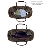 The Outlander Duffel Bag - Genuine Full-Grain Leather Travel Bag